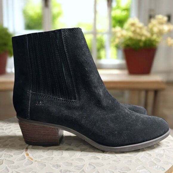 Josef Seibel $180 Daphne 44 Black Suede Ankle Boots Womens EU 42 / US 11 – New - Picture 5 of 11